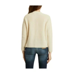 Thinking MU Holly V-neck Sweater White - Elegant Strikkegenser for Damer -Dame-strikkegensere Salg unnamed file 3722