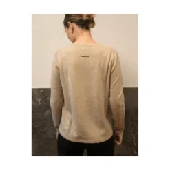 Tricot Sweater Beige - Elegant strikkejakke for damer -Dame-strikkegensere Salg unnamed file 3732