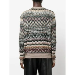 Missoni Rød Rundhalset Genser - Elegant Strikket Overdel for Damer -Dame-strikkegensere Salg unnamed file 3818