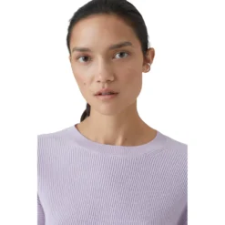 Closed Sweater Purple - Elegant Dame Overdeler i Myk Strikk -Dame-strikkegensere Salg unnamed file 384