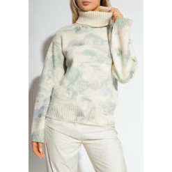 Moncler Ull Turtleneck Genser Beige - Elegant og varm damegenser -Dame-strikkegensere Salg unnamed file 3841