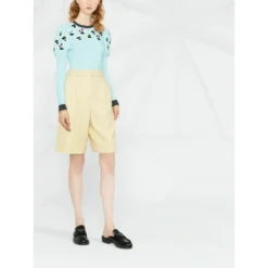 Cormio Rundhalset strikket genser i blå - Elegant og behagelig dameoverdel -Dame-strikkegensere Salg unnamed file 3885