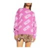 GCDS Logo Pink Sweater - Dame Overdeler Strikkejakker & Gensere