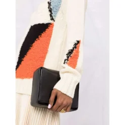 Jil Sander Hvit Rundhalset Genser - Elegant Strikkejakke for Damer -Dame-strikkegensere Salg unnamed file 3959