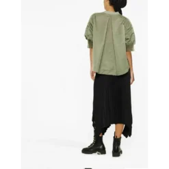 Sacai Round-neck Knitwear Green - Elegant Dame Overdeler Strikkejakke -Dame-strikkegensere Salg unnamed file 3962