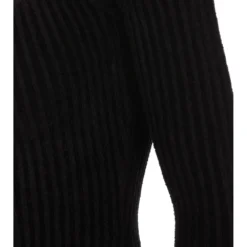 Andrea Adamo Rundhalset Strikkegenser i Svart - Elegant og Komfortabel Dameoverdel