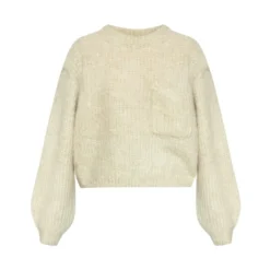 American Vintage Ribbed Sweater Green - Dame Overdeler Strikkejakker & Gensere -Dame-strikkegensere Salg unnamed file 3992