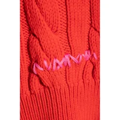 Marni Rød Ullvest for Dame - Elegant Overdel i Premium Ull -Dame-strikkegensere Salg unnamed file 4003