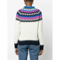 MC2 Saint Barth Rundhalset strikkejakke i hvit - Elegant og behagelig dameoverdel -Dame-strikkegensere Salg unnamed file 4047