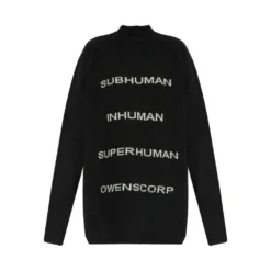 Rick Owens Sweater With Logo Black - Dame/Overdeler/Strikkejakker & Gensere -Dame-strikkegensere Salg unnamed file 4063