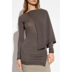 Rick Owens Brun Ullgenser - Premium kvalitet og stil -Dame-strikkegensere Salg unnamed file 4091