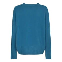 Allude Rundhalset strikket genser i blå - Elegant og behagelig dameoverdel -Dame-strikkegensere Salg unnamed file 4138