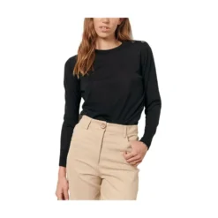 Sessun Svart Strikkegenser - Elegant og Tidløs Dameoverdel