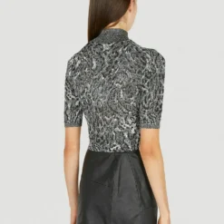 Paco Rabanne Tops Black - Elegant Dameoverdel i Strikk -Dame-strikkegensere Salg unnamed file 4199