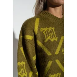 MISBHV Grønn Mønstret Genser - Strikkejakker & Gensere for Damer -Dame-strikkegensere Salg unnamed file 4227