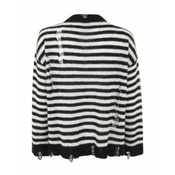 Balmain SWEATER YU1KE03563KCEAB - Svart Strikkegenser for Damer