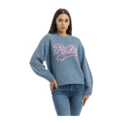 Polo Ralph Lauren Rundhalset Genser i Blå - Elegant og Komfortabel Strikkegenser for Damer -Dame-strikkegensere Salg unnamed file 4282