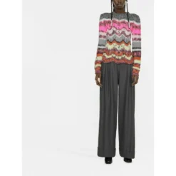 Philosophy Di Lorenzo Serafini Rundhalset Strikkegenser i Rød - Elegant og Komfortabel -Dame-strikkegensere Salg unnamed file 4314