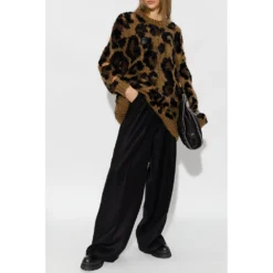 Junya Watanabe Sweater med Dyremotiv i Brun - Strikkejakke for Damer