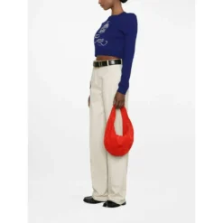 Casablanca Rundhalset strikkejakke i blå - Elegant og behagelig dameoverdel