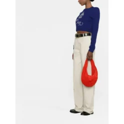 Casablanca Rundhalset strikkejakke i blå - Elegant og behagelig dameoverdel -Dame-strikkegensere Salg unnamed file 4329