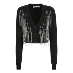 Philosophy Di Lorenzo Serafini V-hals Strikkegenser i Svart | Elegant Dameoverdel -Dame-strikkegensere Salg unnamed file 4338