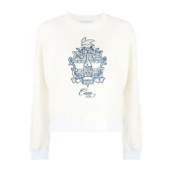 Casablanca Hvit Rundhalset Strikkegenser for Damer - Elegant og Komfortabel -Dame-strikkegensere Salg unnamed file 4351