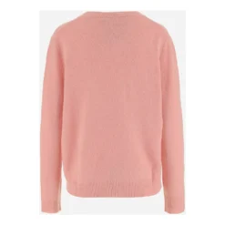 Aspesi V-hals Strikkegenser i Rosa - Elegant og Komfortabel Dameoverdel