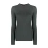 Emporio Armani Grå Rundhalset Genser - Elegant Strikkegenser for Damer