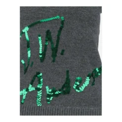 JW Anderson Rundhalset Genser i Grå - Elegant Strikkegenser for Damer