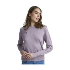 PULZ Jeans Sara Boatneck Pullover - Lilla Overdel for Damer -Dame-strikkegensere Salg unnamed file 446