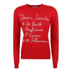 MC2 Saint Barth Rød Rundhalset Strikkegenser for Damer | Høy kvalitet -Dame-strikkegensere Salg unnamed file 4467