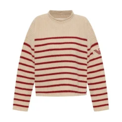 Emporio Armani Ullgenser Beige - Elegant og Komfortabel Damegenser -Dame-strikkegensere Salg unnamed file 4487