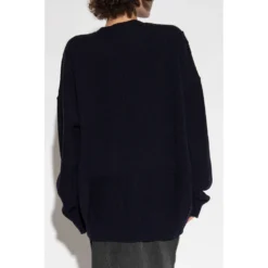 Raf Simons Oversize Sweater Blue - Strikkegenser for Dame