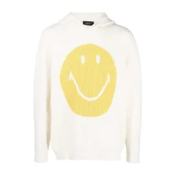 Joshua Sanders Hvit Rundhalset Strikkegenser - Elegant og Komfortabel