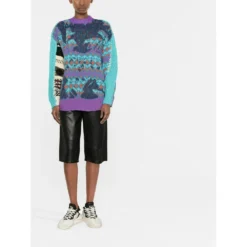 Andersson Bell Rundhalset strikkejakke i blå - Elegant og behagelig damegenser -Dame-strikkegensere Salg unnamed file 4518