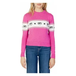 Chiara Ferragni Collection Fuchsia Women's Knitwear Purple - Strikkejakker & Gensere