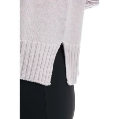 Drumohr V-hals Genser i Lilla - Elegant Strikket Genser for Damer