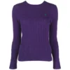 Polo Ralph Lauren Dame Strikkegenser i Lilla | Høy kvalitet og stil