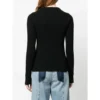 Blumarine Rund hals strikket genser i svart - Elegant og tidløs kvalitet