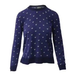 A.P.C. Floral Printed Sweater Top Blue - Elegant Strikkejakke for Damer -Dame-strikkegensere Salg unnamed file 4604