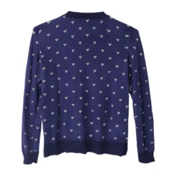 A.P.C. Floral Printed Sweater Top Blue - Elegant Strikkejakke for Damer -Dame-strikkegensere Salg unnamed file 4606