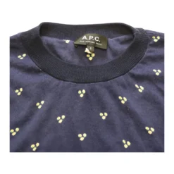 A.P.C. Floral Printed Sweater Top Blue - Elegant Strikkejakke for Damer -Dame-strikkegensere Salg unnamed file 4609