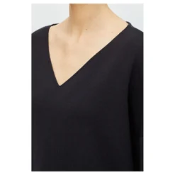 Drykorn Cotton Sweater Black - Elegant Strikkejakke for Dame