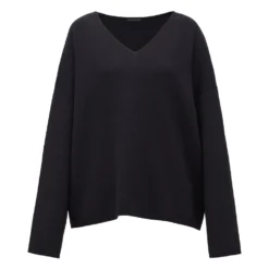 Drykorn Cotton Sweater Black - Elegant Strikkejakke for Dame -Dame-strikkegensere Salg unnamed file 4616