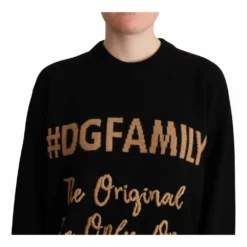 Dolce & Gabbana Svart Strikkegenser for Kvinner - Elegant og Komfortabel -Dame-strikkegensere Salg unnamed file 4622