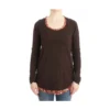 Roberto Cavalli Brun Crewneck Genser - Elegant Strikkegenser for Damer