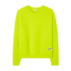 American Vintage Rundhalset strikkejakke i grønn - Elegant og behagelig damegenser