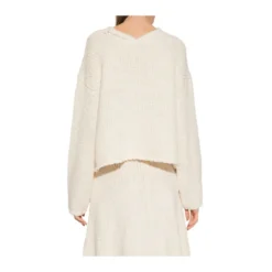 Proenza Schouler Oversize Sweater Beige - Elegant Strikkegenser for Damer -Dame-strikkegensere Salg unnamed file 4642