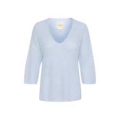 Part Two Netrona Knit Genser Blue - Strikket genser for kvinner